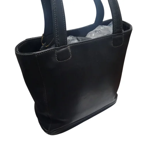 Vintage 90's Coach Legacy Bleeker Black Glovetanned Leather Tote Shoulder Bag